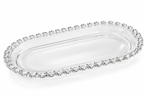 Travessa Oval de Cristal Coração 25 x 13 x 2,5 cm – Lyor