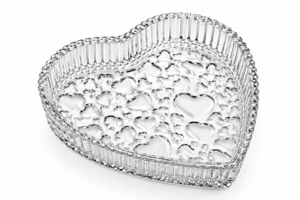 Petisqueira de Cristal Cute Hearts 18,5 x 3,5 cm – Lyor